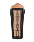 Mistress Curve Toys Mistress Vibrating Pussy Masturbator - Tan - Image 5