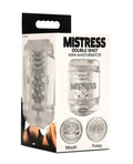 Mistress Curve Toys Mistress Double Shot Mini Masturbator Mouth & Pussy - Clear