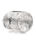Mistress Curve Toys Mistress Double Shot Pussy & Ass Mini Masturbator - Clear - Image 2