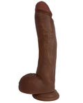 Jock Curve Toys Jock 10" Dong w/Balls - Chocolate - Image 2