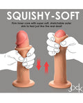 Jock Curve Toys Jock Real Skin Silicone 8" Dildo - Image 4