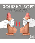 Jock Curve Toys Jock Real Skin Silicone 8" Dildo w/Balls - Image 4