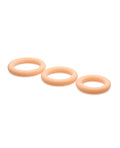 Curve Curve Toys Jock Silicone Cock Ring Set of 3 - Light - Image 2