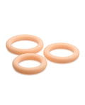 Curve Curve Toys Jock Silicone Cock Ring Set of 3 - Light - Image 3