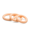 Curve Curve Toys Jock Silicone Cock Ring Set of 3 - Light - Image 4