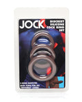 Jock Curve Toys Jock Silicone Cock Ring Set of 3 - Dark