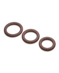 Jock Curve Toys Jock Silicone Cock Ring Set of 3 - Dark - Image 2