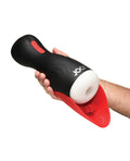 Jock Curve Toys Jock Sucking & Vibrating Masturbator - Black/Red - Image 5
