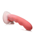 Simply Sweet Curve Toys Simply Sweet 7" Wavy Silicone Dildo - Pink/White - Image 4