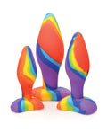Curve Curve Toys Simply Sweet Rainbow Silicone Butt Plug Set - Image 2