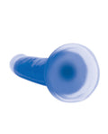 Lollicock Curve Toys Lollicock 7" Glow In The Dark Silicone Dildo - Blue - Image 5