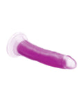Lollicock Curve Toys Lollicock 7" Glow In The Dark Silicone Dildo - Purple - Image 4