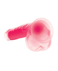 Lollicock Curve Toys Lollicock 7" Glow In The Dark Silicone Dildo w/Balls - Pink - Image 5