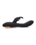 Power Bunnies Curve Toys Power Bunnies Cuddles 10x Silicone Rabbit Vibrator - Black - Image 2