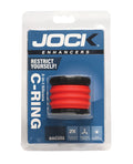 Jock Curve Toys Jock 2-in-1 Silicone Cock Ring - Red