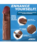 Jock Curve Toys Jock Enhancers 1.5" Silicone Penis Extension Sleeve - Dark - Image 3