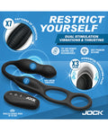 Jock Hyper Thrusting and Vibrating Anal Plug w/C-Ring - Image 5