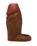 Jock Curve Toys Jock Silicone Penis Extension Sleeve - Dark - Image 2