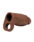 Jock Curve Toys Jock Silicone Penis Extension Sleeve - Dark - Image 4