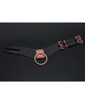 Coquette Pleasure Collection Pleasure Collection Adjustable Collar - Black/Rose Gold - Image 4