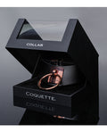 Coquette Pleasure Collection Pleasure Collection Adjustable Collar - Black/Rose Gold - Image 5