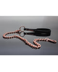 Coquette Pleasure Collection Pleasure Collection Leash - Black/Rose Gold - Image 2