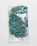 Coquette Pleasure Collection Pleasure Collection Master & Muse Bra w/Garter & Thong 3 pc Set - Green MD - Image 4