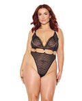 Coquette Pleasure Collection Pleasure Collection Feline Fatale Teddy w/Removable Chain - Black QN - Image 3