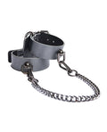 Coquette Pleasure Collection Pleasure Collection Gunmetal Glam Cuffs w/Removable Chain - Image 4