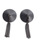 Coquette Pleasure Collection Pleasure Collection Gunmetal Glam Pasties w/Removeable Chain Tassels - Image 2
