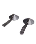 Coquette Pleasure Collection Pleasure Collection Gunmetal Glam Pasties w/Removeable Chain Tassels - Image 5