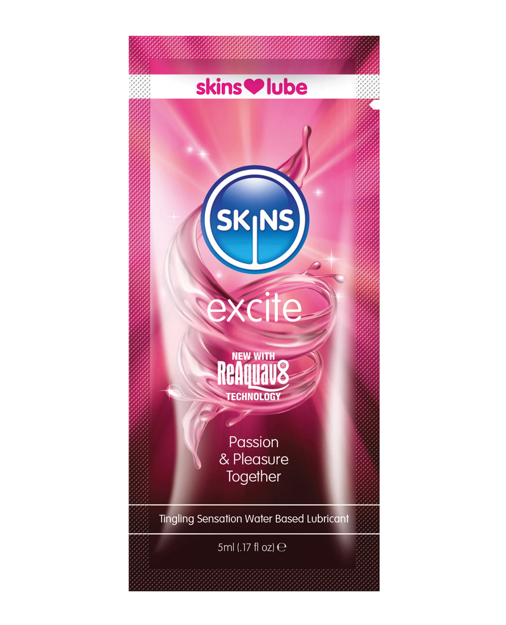 Creative Conceptions Skins Excite Water Based Lubricant - 5 ml Foil