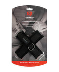 Sei Mio Sei Mio Cross Purposes Unique Over-Wrap Cross Cuff Restraints - Black - Image 2
