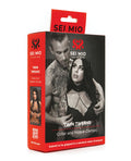 Sei Mio Sei Mio Twin Tweaks Velvet Collar w/Nipple Clamps - Black