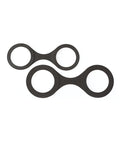 Sei Mio Sei Mio Handi Cuffs Super Strong Silicone Restraints - Medium, Black - Image 4