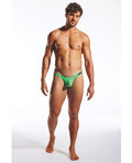 Cocksox Cocksox Enhancing Pouch Thong - Palm Leaf Green LG - Image 3