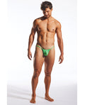 Cocksox Cocksox Enhancing Pouch Slingshot - Palm Leaf Green SM - Image 4