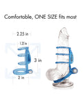 Doctor Love Doctor Love's Zinger Dual Vibrating Cock Cage - Blue - Image 2