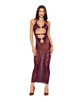 Black Diamond Seamless Gown w/Removable Shrug 2 pc Set - Cherry Lacquer O/S - Image 2