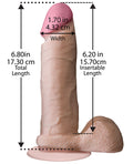 UR3 Realistic 6" ULTRASKYN Cock w/Balls - White - Image 2