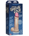 UR3 Realistic 8" ULTRASKYN Cock w/Balls - White