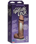 UR3 Realistic 8" ULTRASKYN Cock w/Balls - Brown
