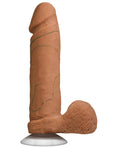 UR3 Realistic 8" ULTRASKYN Cock w/Balls - Brown - Image 2