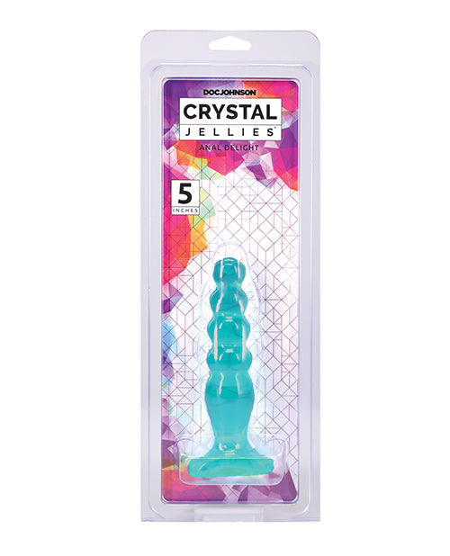 Not Regular Toys Crystal Jellies Anal Delight 5" - Teal