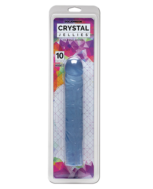 Crystal Jellies Crystal Jellies 10" Classic Dildo - Clear