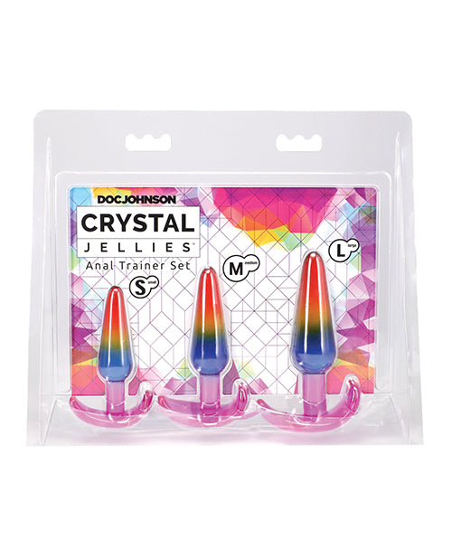 Not Regular Toys Crystal Jellies Anal Trainer Set - Rainbow