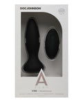 A-Play A Play Rechargeable Silicone Adventurous Anal Plug w/Remote - Black - Image 2