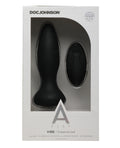 A-Play A Play Rechargeable Silicone Experienced Anal Plug w/Remote - Black - Image 2