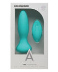A-Play A Play Rechargeable Silicone Experienced Anal Plug w/Remote - Teal - Image 2