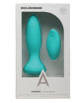 A-Play A Play Rimmer Experienced Rechargeable Silicone Anal Plug w/Remote - Teal - Image 2